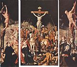 Crucifixion Canvas Paintings - Crucifixion (Triptych)